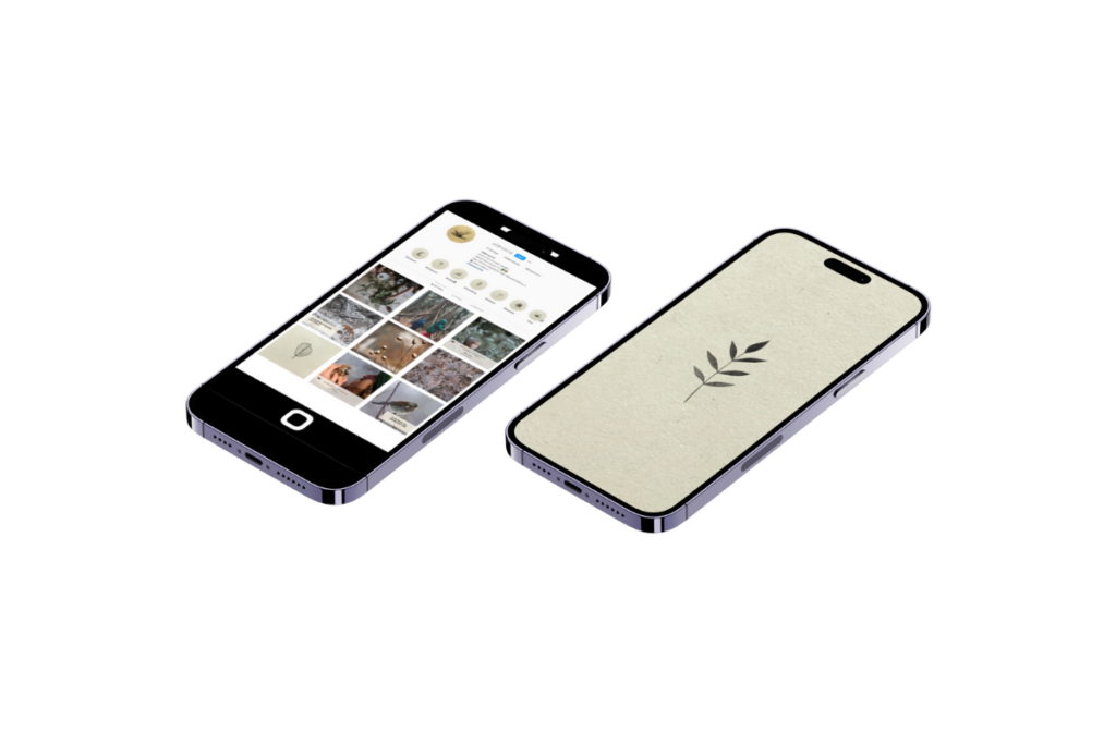 Handys mit geöffnetem Instagram-Account